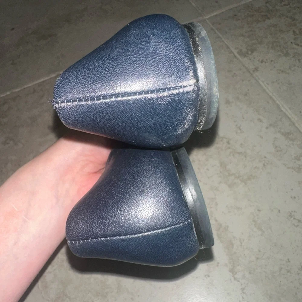 Tory Burch Black Leather‎ with Gold Logo Women's Ballet Flats Size 8.5